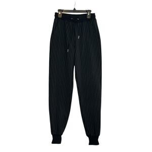 Mistress Rocks black white pinstripes pull on pants size XS